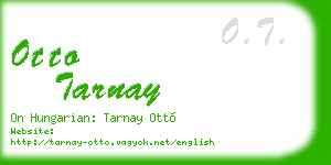 otto tarnay business card